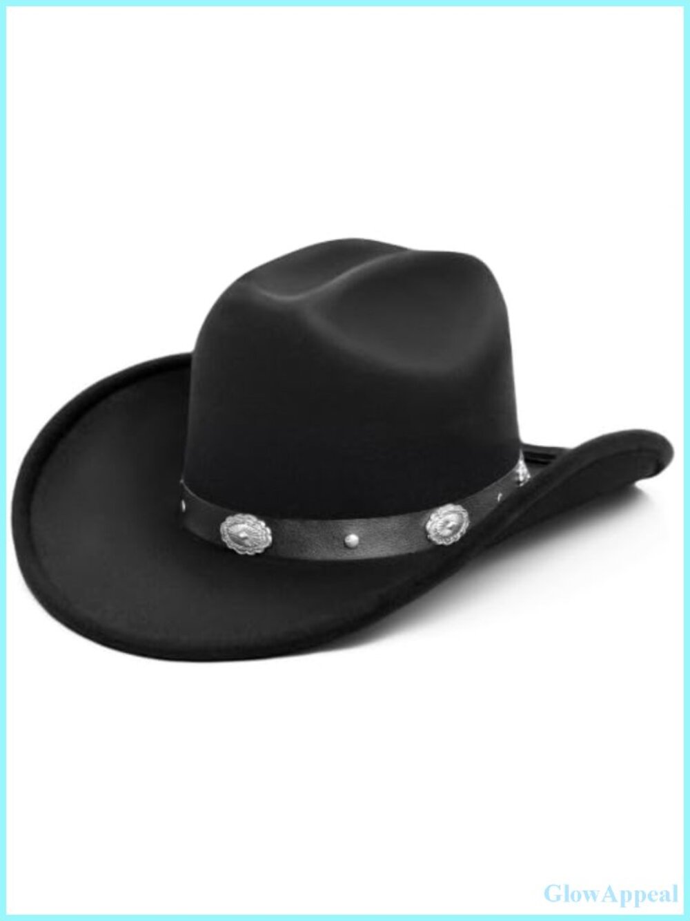 Felt Cowboy Hat Wide Brim Western Unisex Adjustable